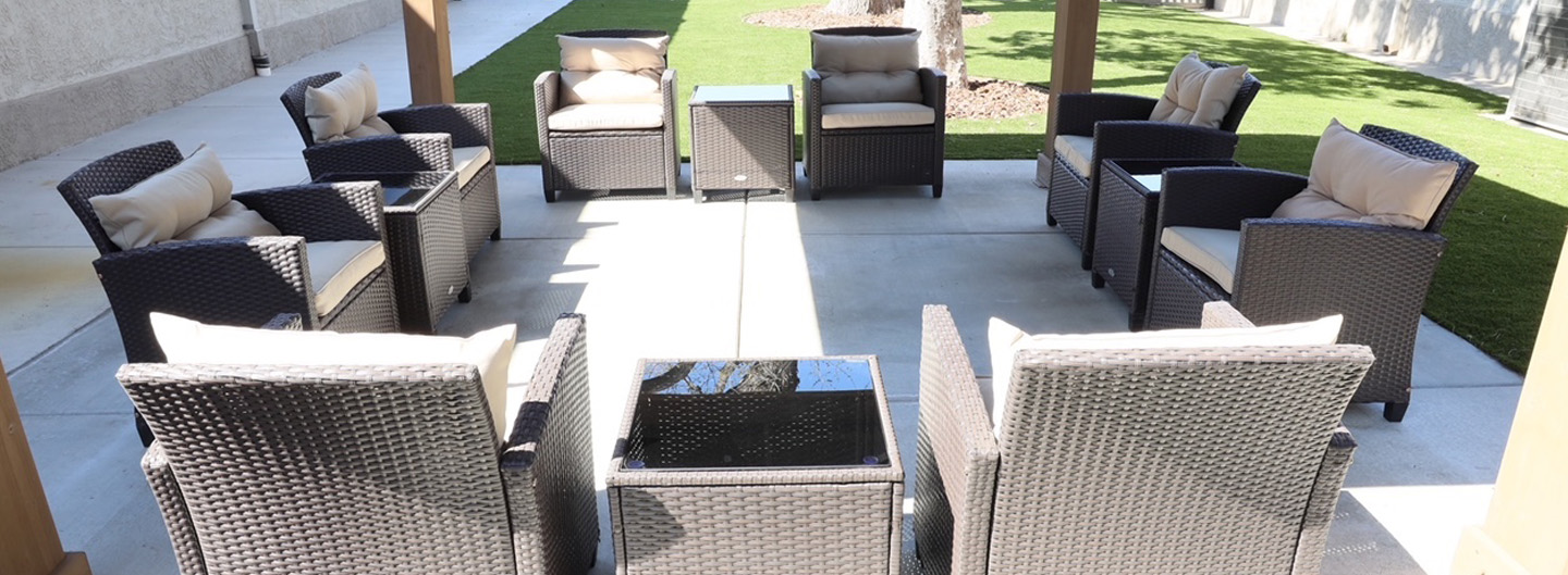 outdoor area with chairs